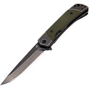 Revo DUODGRN Duo Drop Point Linerlock Knife with OD Handles