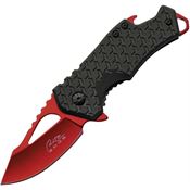 Rite Edge 300587RD Ballistics Assist Open Linerlock Knife with Red Handles