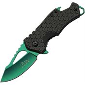 Rite Edge 300587GN Ballistics Assist Open Linerlock Knife with Green Handles