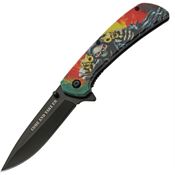 Rite Edge 300589RD Reaper Assist Open Linerlock Knife with Red Handles