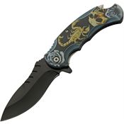 Rite Edge 300545YB Scorpion Warrior Assist Open Linerlock Knife