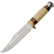 Rite Edge 203450RD Silver Stream Satin Fixed Blade Knife Multicolor Handles