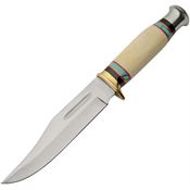 Rite Edge 203450TR Silver Day Satin Fixed Blade Knife Multicolor Handles