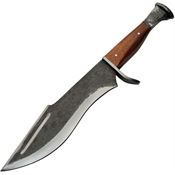 Rite Edge 7901 Forged Leaf Hunter Steel Fixed Blade Knife Brown Handles