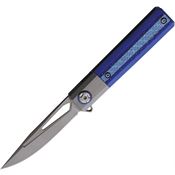 Rough Rider Reserve 035 Framelock Knife Blue/Carbon Fiber Handles
