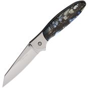 Santa Fe Stoneworks 06 Kershaw Leek Framelock Knife Blue Mammoth Fusion Handles