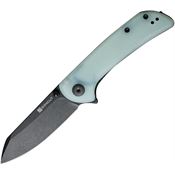 SenCut 220142 Fritch Black Stonewashed Linerlock Knife Jade Handles