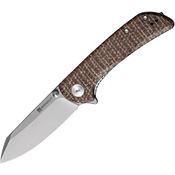 SenCut 220143 Fritch Linerlock Knife Brown Matrix Handles