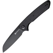 SenCut 220013 Kyril Linerlock Knife Black Micarta Handles