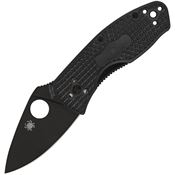 Spyderco 148PBBK Ambitious Light Black Linerlock Knife Black Handles