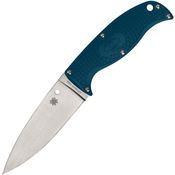 Spyderco FB31PBL2K390 Enuff 2 K930 Satin Fixed Balde Knife Blue Handles