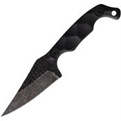 Stroup MINI1BG10S Mini Mod 1 Black Fixed Blade Knife Black Handles