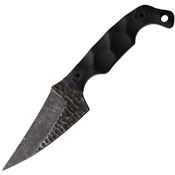 Stroup MINI2BG10S Mini Mod 2 Black Fixed Blade Knife Black Handles