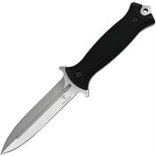Takumitak 202SL Havoc Satin Fixed Blade Knife Black Handles