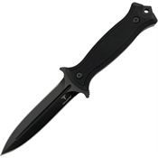 Takumitak 202BK Havoc Black Fixed Blade Knife Black Handles