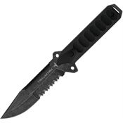 Takumitak 213SW Escort Black Fixed Blade Knife Black Handles