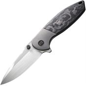 We 220151 Nitro Mini Framelock Knife Marbled Carbon Fiber Handles