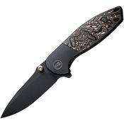 We 220152 Nitro Mini Black Framelock Knife Carbon Fiber Handles