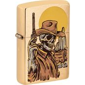 Zippo 73669 Cowboy Skull Design Lighter
