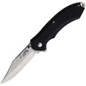 ABKT TAC 1032B Switch Linerlock Knife Black Handles