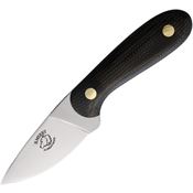 B Merry H1BM Hunter Fixed Blade Knife Black Micarta Handles