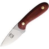 B Merry H1RM Hunter Fixed Blade Knife Red Micarta Handles