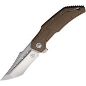 Begg 009 Astio Framelock Knife Tan G10 Handles