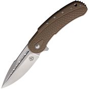 Begg 011 Bodega Framelock Knife Tan G10 Handles