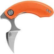 Bestech G52C1 Strelit Linerlock Knife Orange G10 Handles