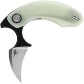 Bestech G52B2 Strelit Black Stonewashed Linerlock Knife Jade G10 Handles
