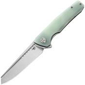 Bestech G51B1 Slyther Stonewashed Linerlock Knife Jade Handles