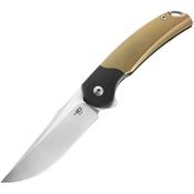 Bestech T2111B Supernova Linerlock Knife Gold Handles