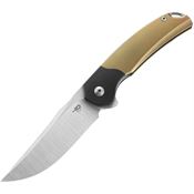 Bestech T2111C Supernova Zirconium Linerlock Knife Gold Handles