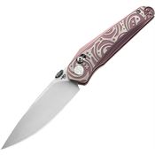 Bestech T2206E Mothus Bar Lock Bohler Knife Pink & Silver Handles
