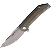 Beyond EDC 2106 Custos Linerlock Knife Brown Wrapped Handles