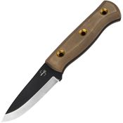 Boker Plus 02BO075 Vigtig Fixed Blade Knife Brown Handles