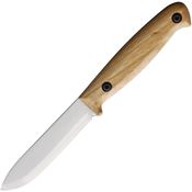 BPS BS01FTSCS Compact Camping Satin Fixed Blade Knife Walnut Handles
