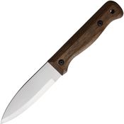 BPS B01CS BPSB01CS Camping Satin Fixed Blade Knife Walnut Handles