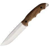 BPS HK06SS BPSHK06SS Bushcraft Satin Fixed Blade Knife Walnut Handles