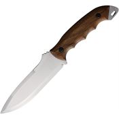 BPS HK02CS BPSHK02CS Bushcraft Satin Fixed Blade Knife Walnut Handles