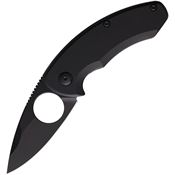 Brous 265 Silent Soldier Framelock Knife Black Handles