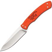 Browning 0336 Primal Satin Fixed Blade Knife Orange Handles