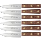 Case 11078 Steak Knife Set Walnut