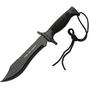 China Made 211138BK Combat Black Fixed Blade Knife Black ABS Handles