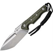 Civivi 210402 Maxwell Stonewash Fixed Blade Knife Green Handles