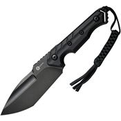 Civivi 210401 Maxwell Stonewash Fixed Blade Knife Black Handles