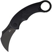 CMB C01B Falcon Black Stonewashed Linerlock Knife Black G10 Handles
