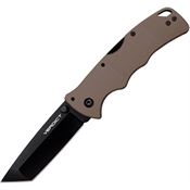 Cold Steel FLC3T10AFDE Verdict Black Tanto Lockback Knife Dark Earth Handles