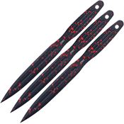 CRKT K930RKP Onion Black/Red Fixed Blade Throwing Knives Set