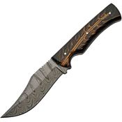 Damascus 1327 Great Hunter Damascus Fixed Blade Knife Pine Handles